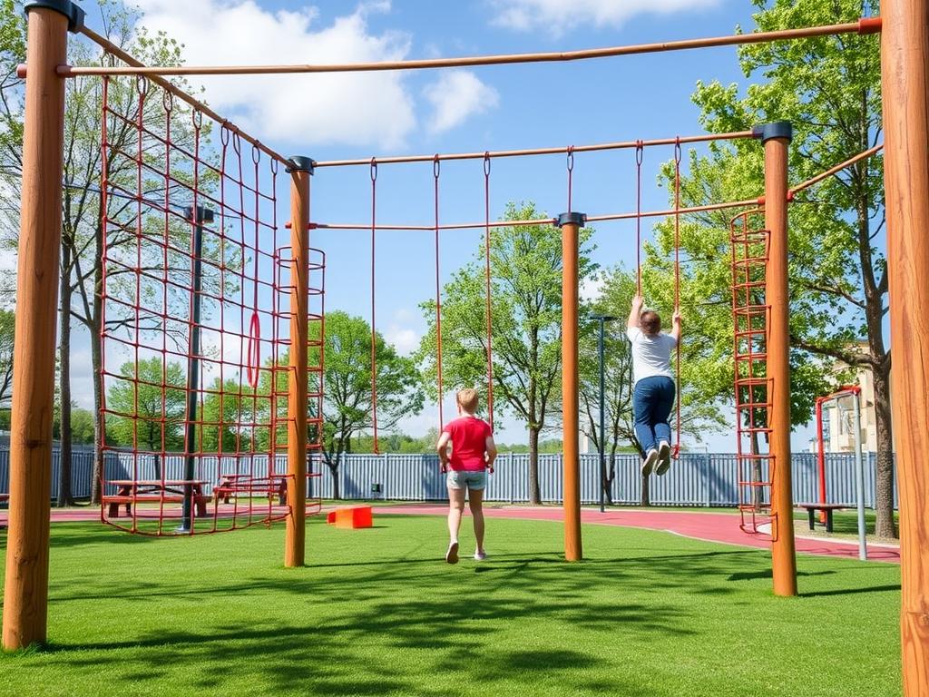 Спортивные комплексы для детей: как выбрать лучшее оборудование для активного отдыха. Веревочные парки и лесенки